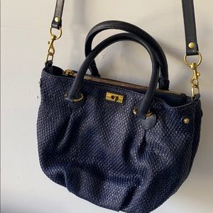 J. Crew navy messenger boho bag